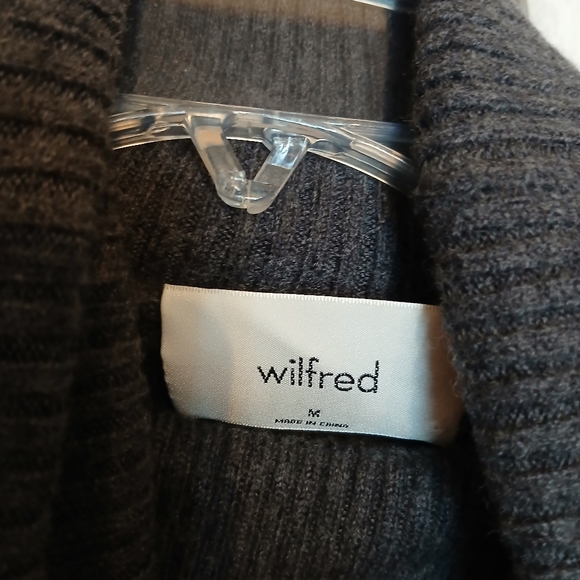 Wilfred Gray Cropped Turtleneck Sweater - M - Picture 4 of 6